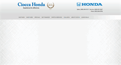 Desktop Screenshot of cioccahonda.com